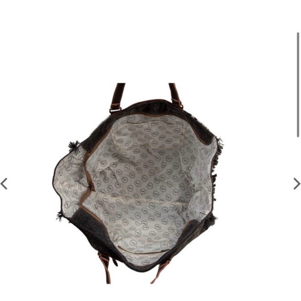Sold!!! Myra boho/western weekender with amazing chocolate leather!!! - Picture 6 of 7